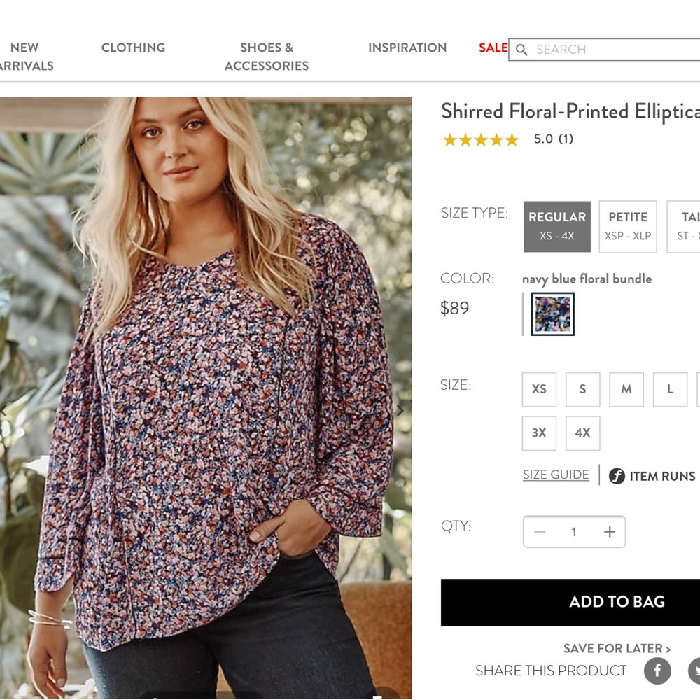 Jjill top size xl